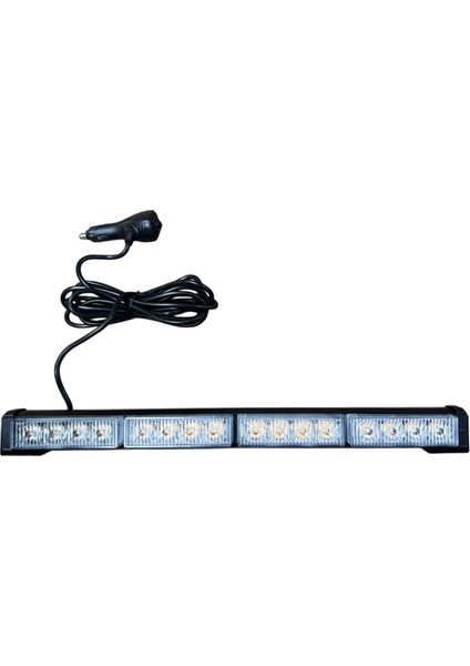 LED Bar 45 cm Sarı - Sarı Flaşlı 12-24V Mercek LED BR420 32 77