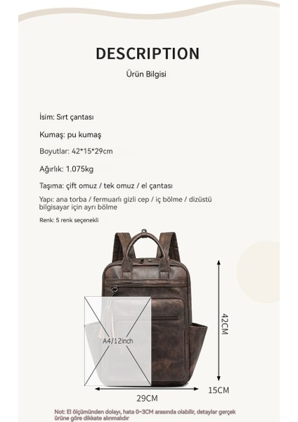 Büyük Kapasiteli Iş Bilgisayar Sırt Çantası (Yurt Dışından) fırsatları