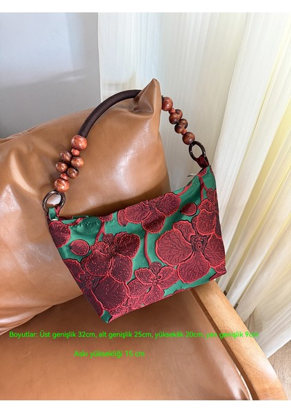 Retro Çiçekli Eski Tarz Tek Omuzlu Çanta (Yurt Dışından) fiyatları