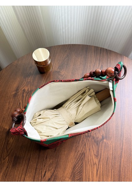 Retro Çiçekli Eski Tarz Tek Omuzlu Çanta (Yurt Dışından) modelleri