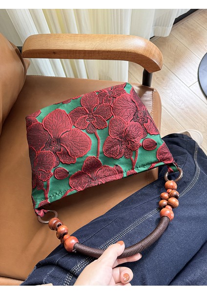Retro Çiçekli Eski Tarz Tek Omuzlu Çanta (Yurt Dışından) fırsatları