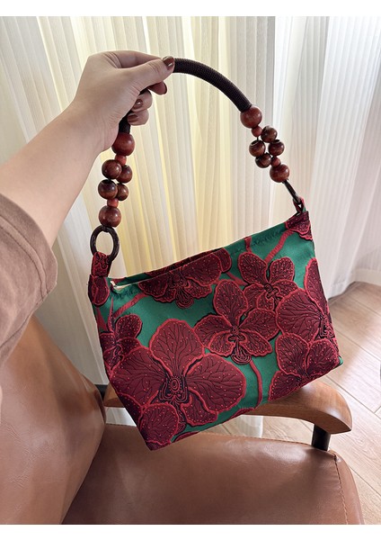 Retro Çiçekli Eski Tarz Tek Omuzlu Çanta (Yurt Dışından) indirimleri