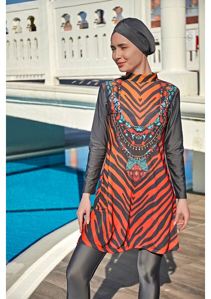 Remsa Tesettür Mayo Kadınlar İçin Su İtici ve Hızla Kuruyan 900-305 Kenya Modeli modelleri