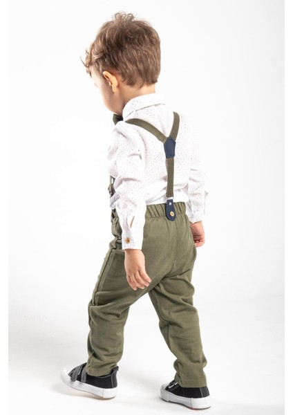 Erkek Bebek&çocuk Baskılı Salopet Takım Gömlek Pantolon Papyon fiyatları