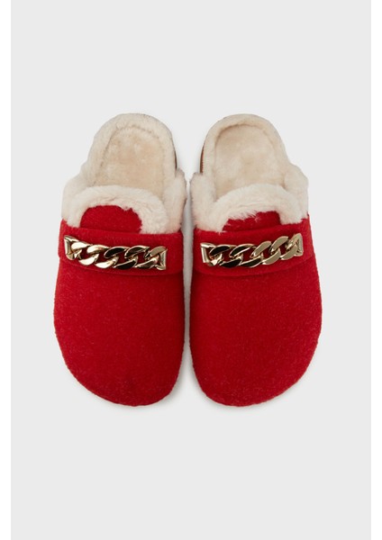 Zincir Detaylı Içi Peluş Ev Terlik Bayan Terlik 6711005 fırsatları