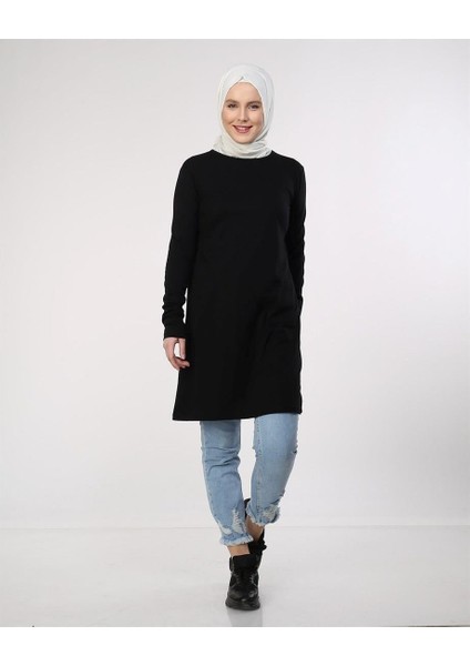 Doğa Sade Basic Tunik - 06016-1.003 - Siyah