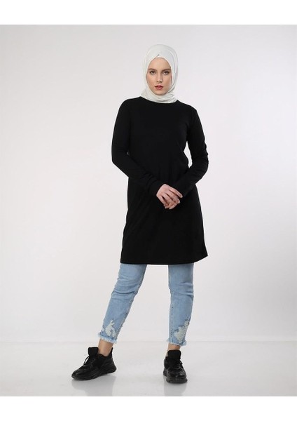 Doğa Sade Basic Tunik - 06016-1.003 - Siyah fiyatları