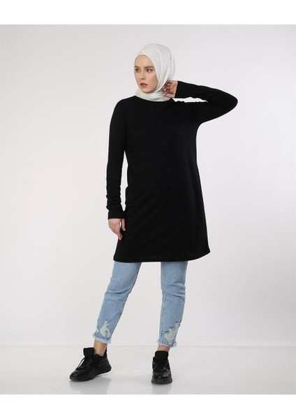 Doğa Sade Basic Tunik - 06016-1.003 - Siyah fırsatları
