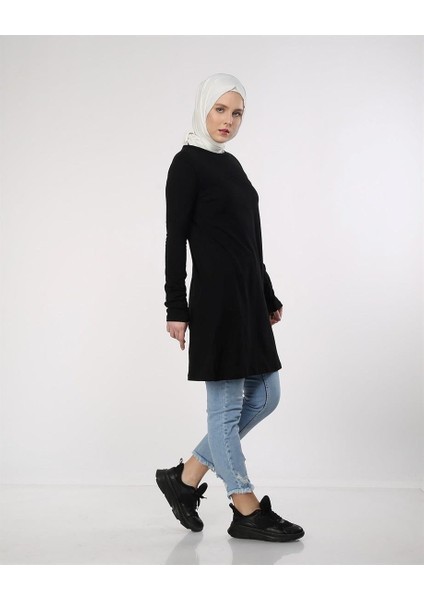 Doğa Sade Basic Tunik - 06016-1.003 - Siyah indirimleri