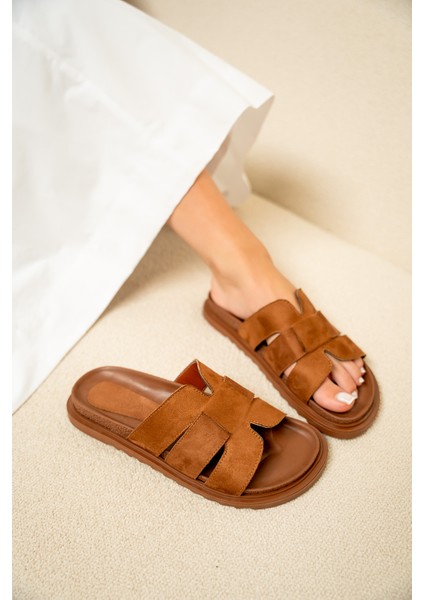 Olden Taba Süet Kalın Taban Kadın Terlik fırsatları