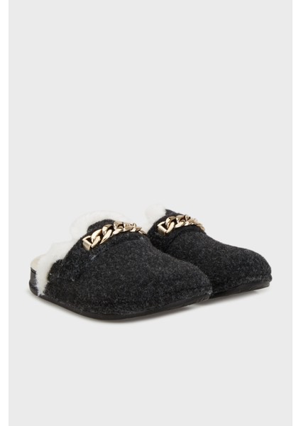 Zincir Detaylı Içi Peluş Ev Terlik Bayan Terlik 6711005 modelleri
