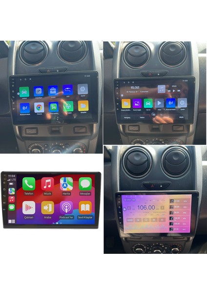 Dacia Duster 2014-2017 Android Multimedya 4gb RAM/64GB Carplay 9inc IPS Ekran Park Kamerası Hediye fiyatları
