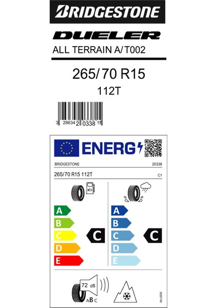 265/70R15LT 112T M+S Sfm Dueler A/T002 (4x4-Suv) Yaz Lastiği (Üretim YILI:2024) Lv Ambalajlı Gönderim fırsatları