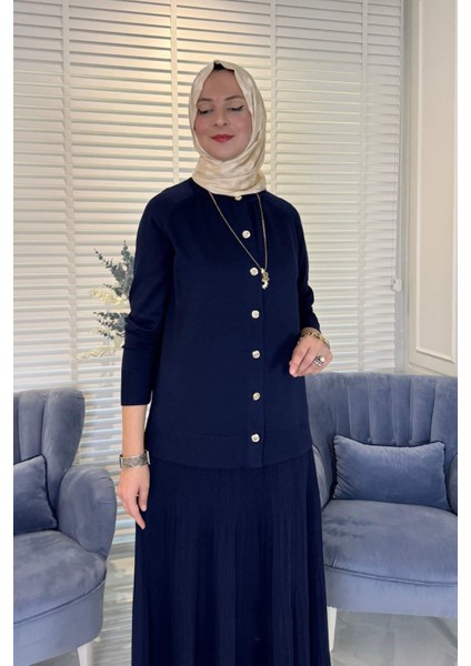 Narin Triko Takım Lacivert modelleri