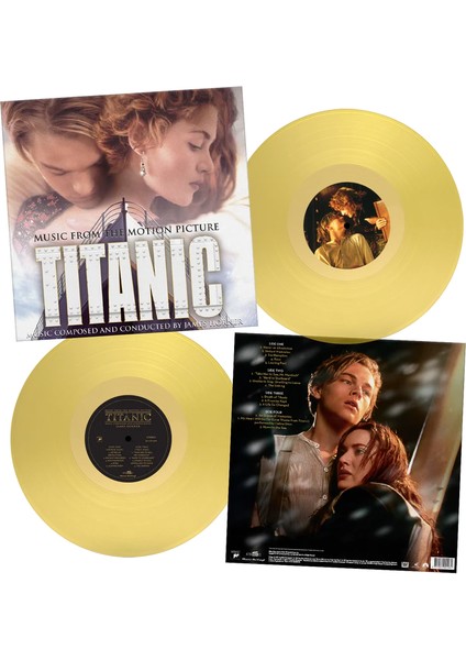 James Horner - Titanic (180G) (Limited Numbered Edition) (Translucent Yellow Vinyl) - Plak modelleri