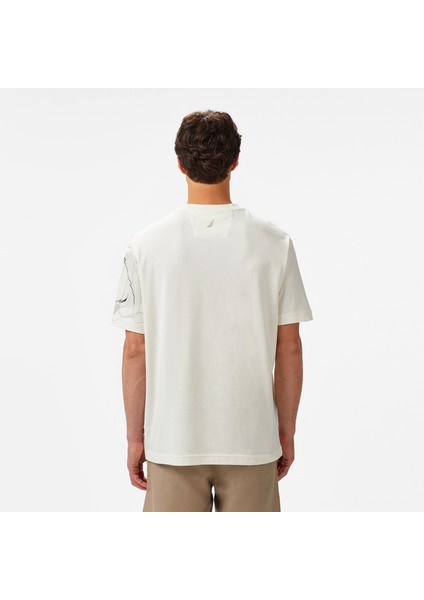 Erkek Krem Regular Fit Baskılı T-Shirt fiyatları