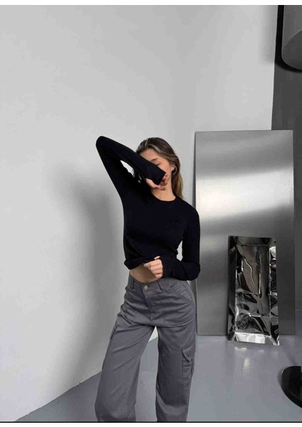 Kadın Siyah Full Likra Parmak Geçmeli Bady fiyatları