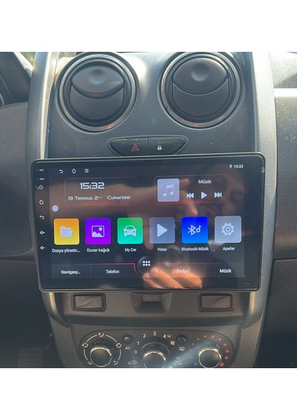 Dacia Duster 2014-2017 Android Multimedya 2gb RAM/32GB Carplay 9inc IPS Ekran Park Kamerası Hediye