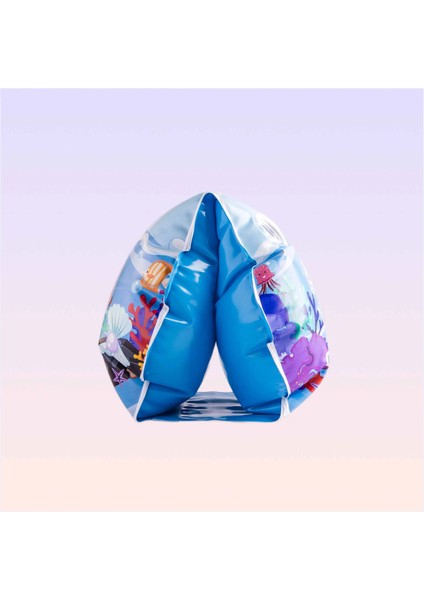 Baskılı Çocuk Yüzme Kolluğu - Mavi modelleri