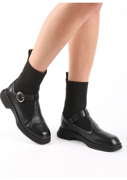 Serena Hakiki Deri Kadın Siyah Bot fiyatları