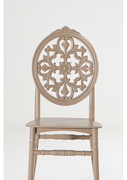 Grande Phoenix Ceviz Suntalam Klasik Mutfak Masa Takımı 110x70x75 cm – 1 Adet Masa, 4 Adet Sandalye