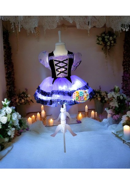 Işıklı Ledli Kuromi Elbise Kostüm