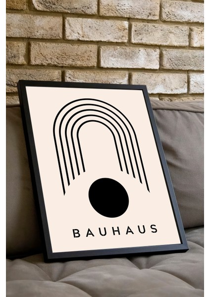 Bauhaus Serisi 009, Soyut Poster, Siyah Çerçeveli Poster fiyatları