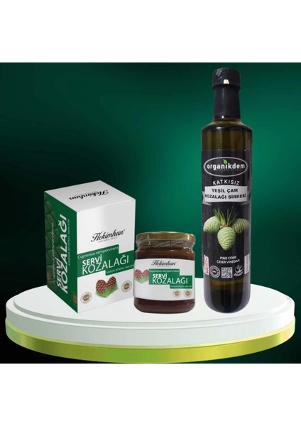 Servi Kozalağı Macunu ve Çam Kozalağı Sirkesi ( Için )