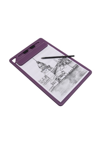 Kapaksız Sekreterlik Mıknatıslı Sanatsal Çizim A4 Rainbow Art Clip Board Vegan 23,5X35,5 cm. Lila/Mor