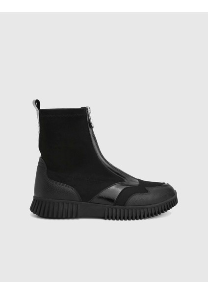 Darkey Hakiki Rugan Deri Siyah Kadın Bot modelleri