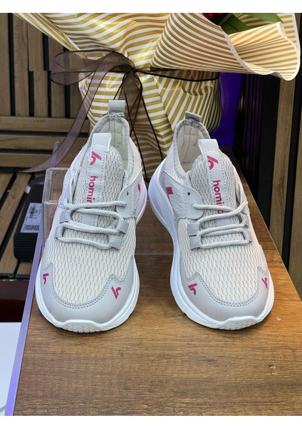 Bağcıklı Unisex Çocuk Spor Ayakkabısı-Buz-Fuji-Pembe fırsatları