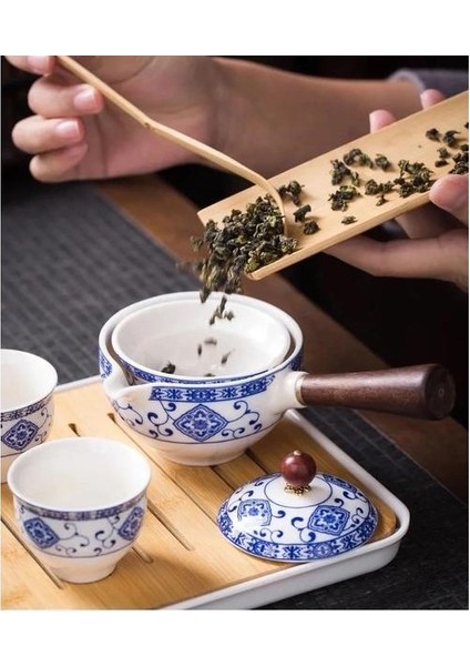 Ahşap Saplı Seramik Çaydanlık Yan Saplı Pot Ev Kung Fu Oolong Filtre Çay Makinesi Yaratıcı Siyah Çömlekçilik Teaware Hediyeler | Çay Süzgeçleri (Yurt Dışından) indirimleri