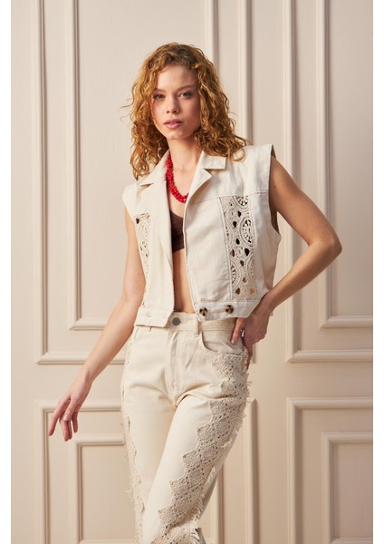 Boho - Güpürlü Yelek