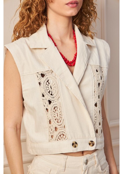 Boho - Güpürlü Yelek modelleri