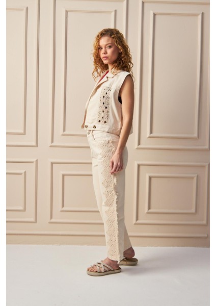 Boho - Güpürlü Yelek fırsatları