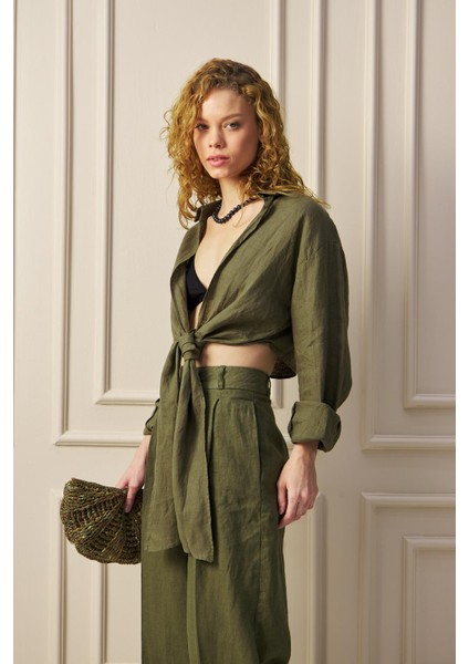 Keten Pantolon Haki fiyatları