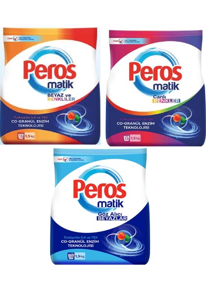 Matik 3 x 1500 kg Toz Deterjan