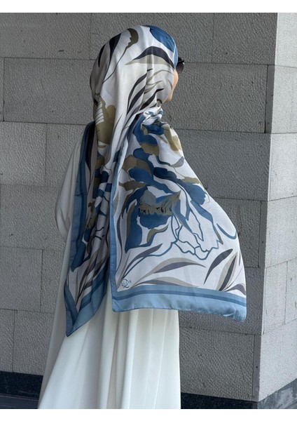 Pamuklu Soft Lotus Desen Şal-Turkuaz modelleri