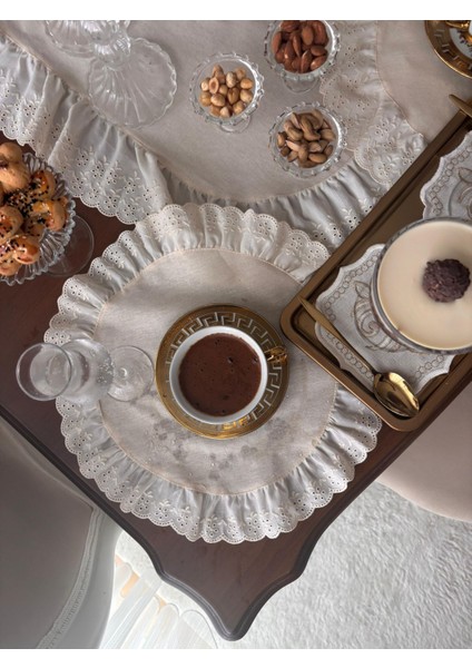 Nurgita Home Nurgitahome %100 Ham Keten Fisto Fırfırlı Supla 1 Adet fiyatları