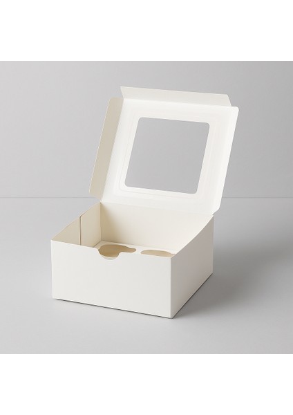 Kurabiye Kutusu - Asetat Pencereli Kurabiye Kutusu -5 Adet Paketleme Kutusu - Hediyelik Kutu fırsatları