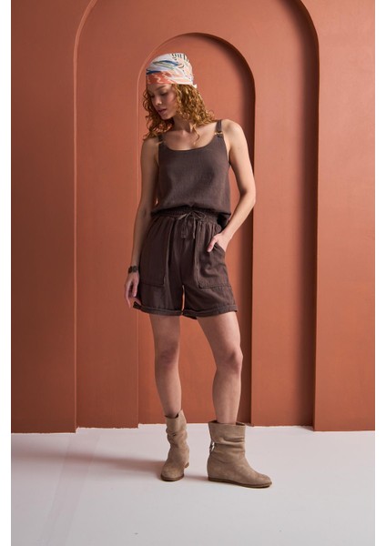 Cecıl- Tokalı Askılı Bluz Kahve fiyatları