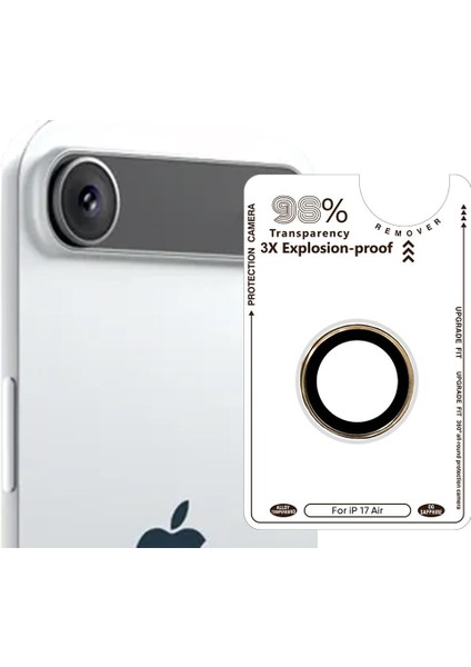 IPHONE 17 Aır Safir Gold Kamera Koruyucu