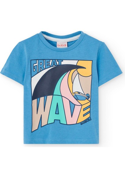 Wave Baskılı Erkek Çocuk Tişört fiyatları