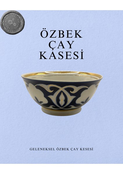 Geleneksel Özbek Çay Kasesi (Piyola / Pamuk Çiçeği Desenli) fırsatları