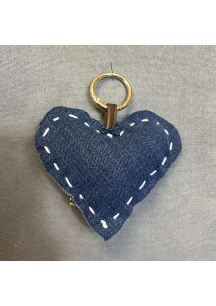 6193 EL Yapımı Kalp Model Püskül Şerit ve Gül Motif Anahtarlık modelleri