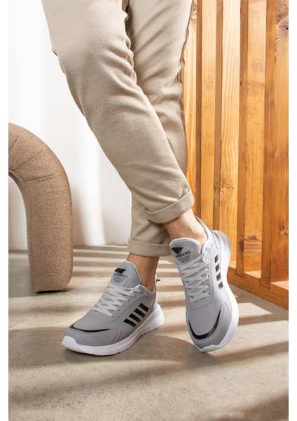 Günlük Erkek Bağcıklı Hafif Rahat Dikiş Detaylı Yürüyüş Spor Ayakkabı 1671 fırsatları