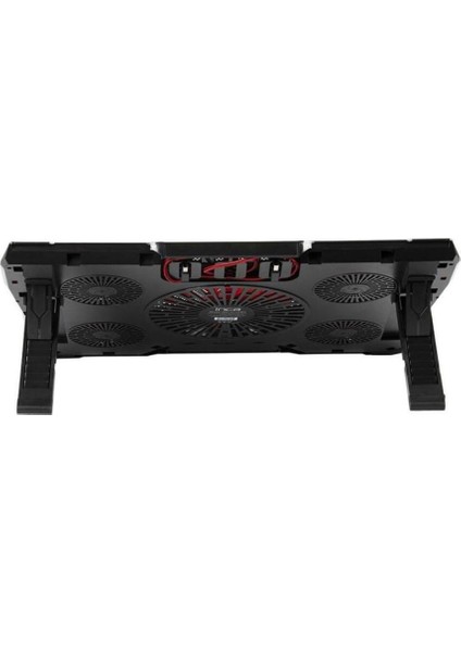 Arrax Gaming Notebook Soğutucu – 15-17 inç Uyumlu, 5 Fanlı, Kırmızı LED Işıklı, Yüksek Hava Akışlı, 7 Kademeli Ayarlanabilir Yükseklik