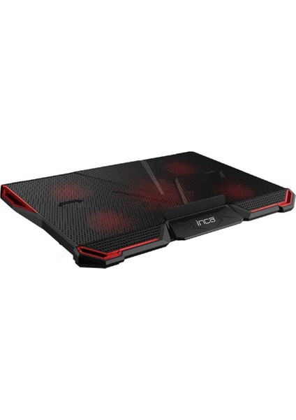 Arrax Gaming Notebook Soğutucu – 15-17 inç Uyumlu, 5 Fanlı, Kırmızı LED Işıklı, Yüksek Hava Akışlı, 7 Kademeli Ayarlanabilir Yükseklik
