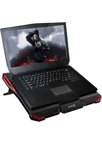 Arrax Gaming Notebook Soğutucu – 15-17 inç Uyumlu, 5 Fanlı, Kırmızı LED Işıklı, Yüksek Hava Akışlı, 7 Kademeli Ayarlanabilir Yükseklik