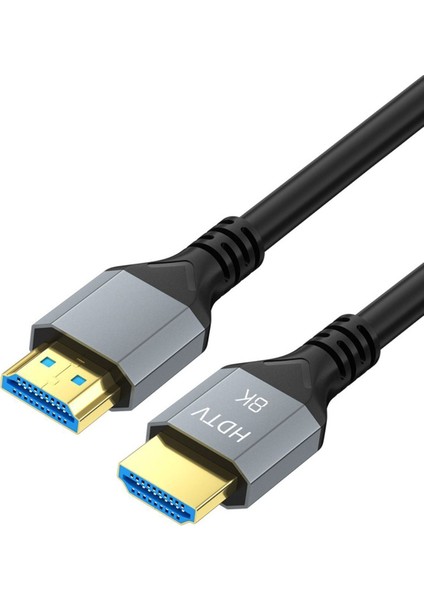 HDMI 2.1 Örgü Kablo 1.5 m – Ultra Hızlı 8K/4K 144Hz, HDTV ve Monitör Uyumlu, Kalın Bakır Tel ile Dayanıklı Tasarım